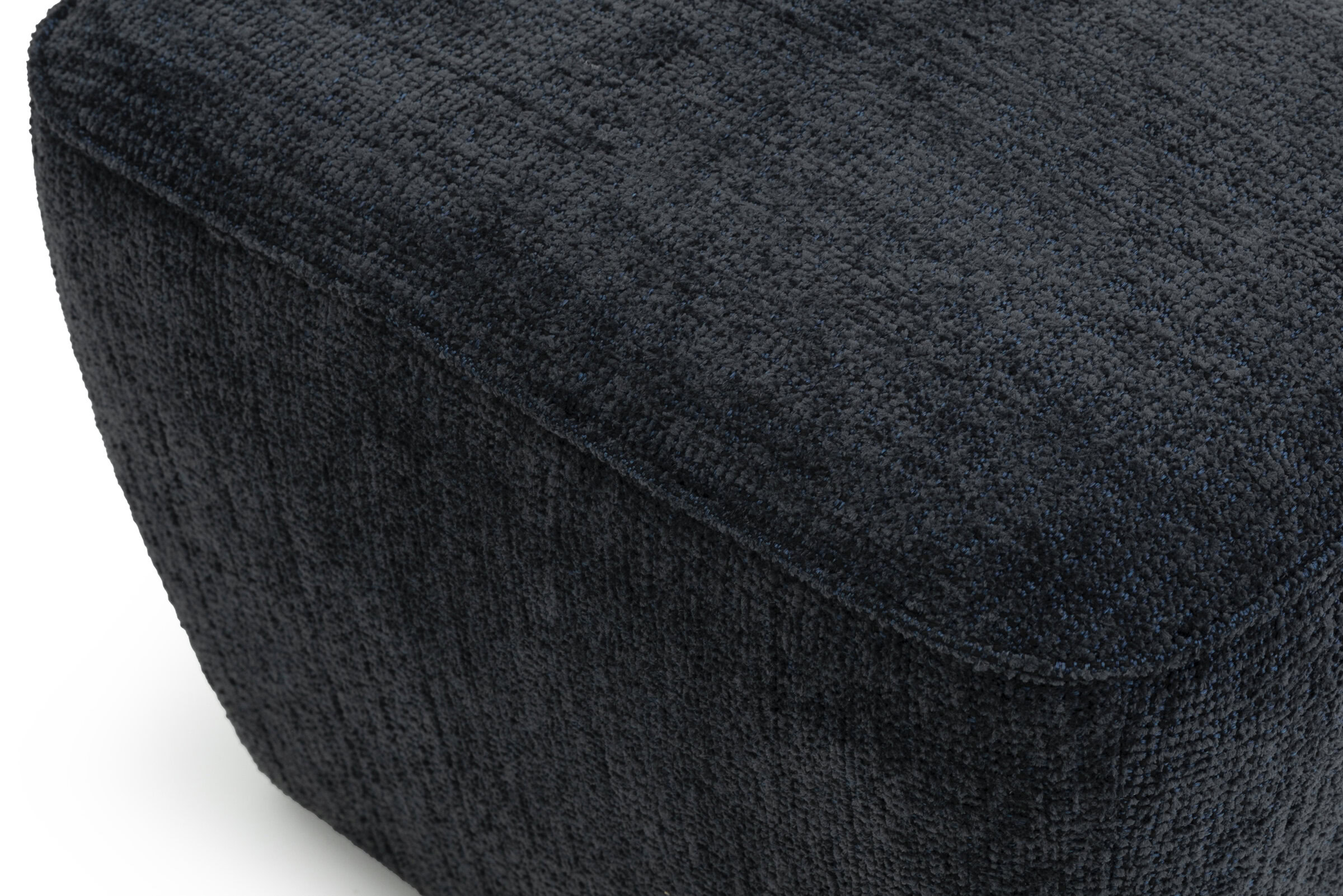 Soft textured black fabric upholstery on a modern furniture piece, perfect for stylish living room decor and comfortable seating.