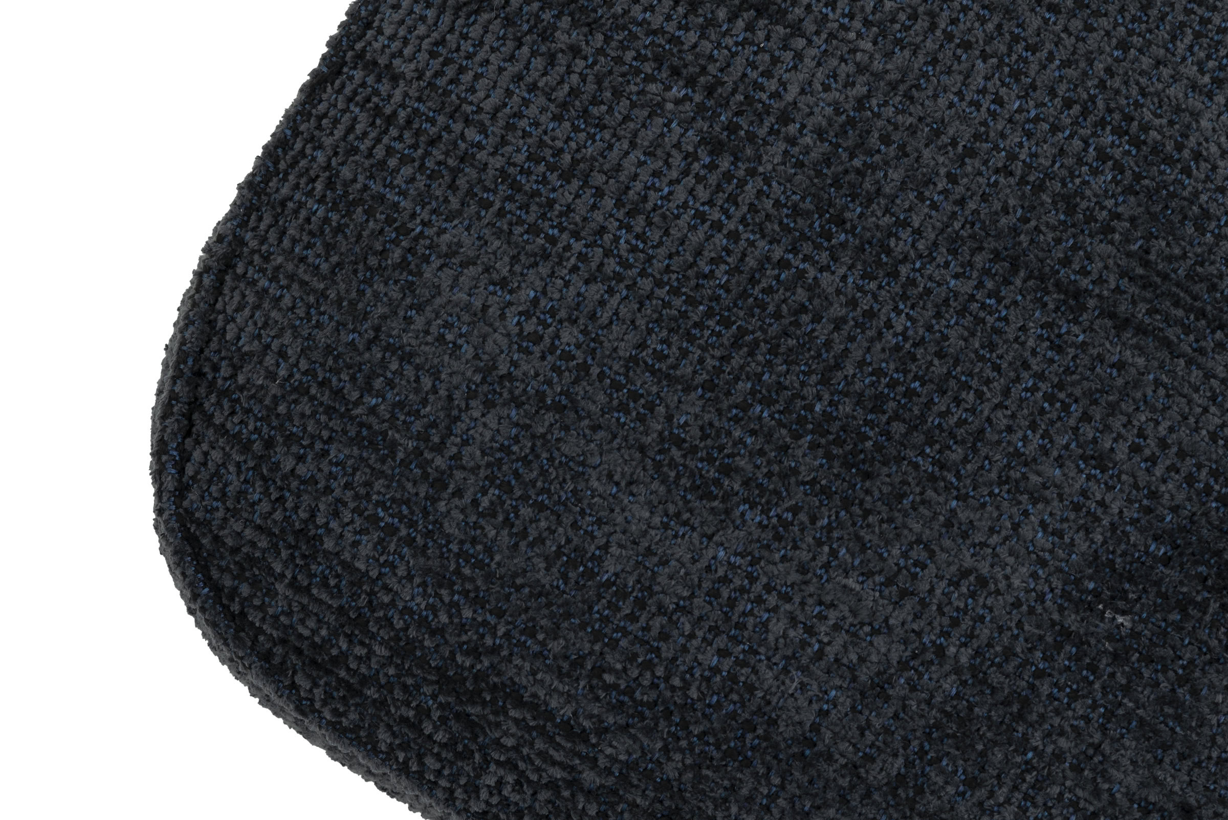 Luxurious dark gray textured fabric upholstery on modern furniture piece, showcasing high-quality craftsmanship and comfort for stylish home decor.
