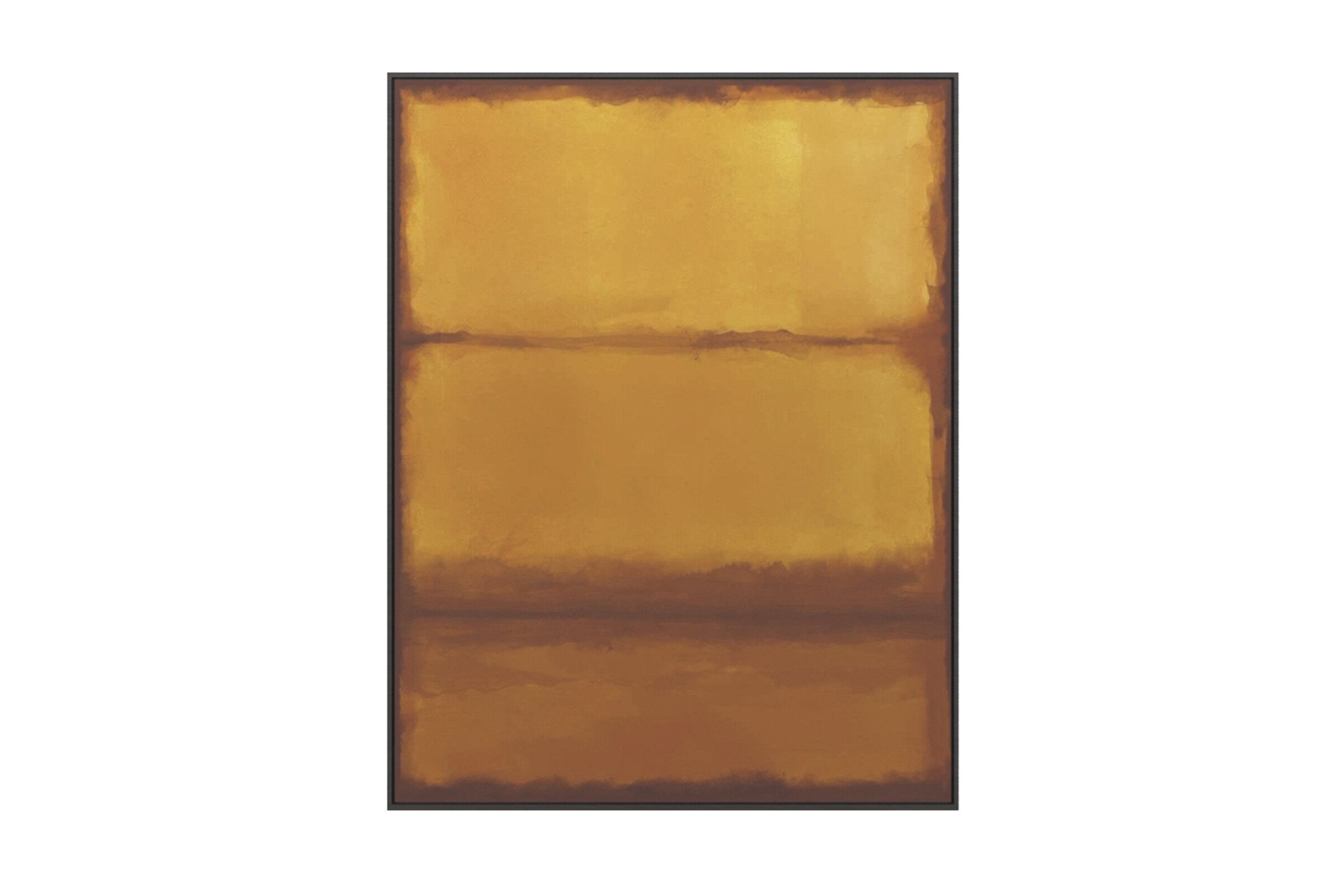 Abstract wall art featuring warm yellow and brown tones, perfect for enhancing contemporary living spaces and adding a touch of elegance to home interiors.