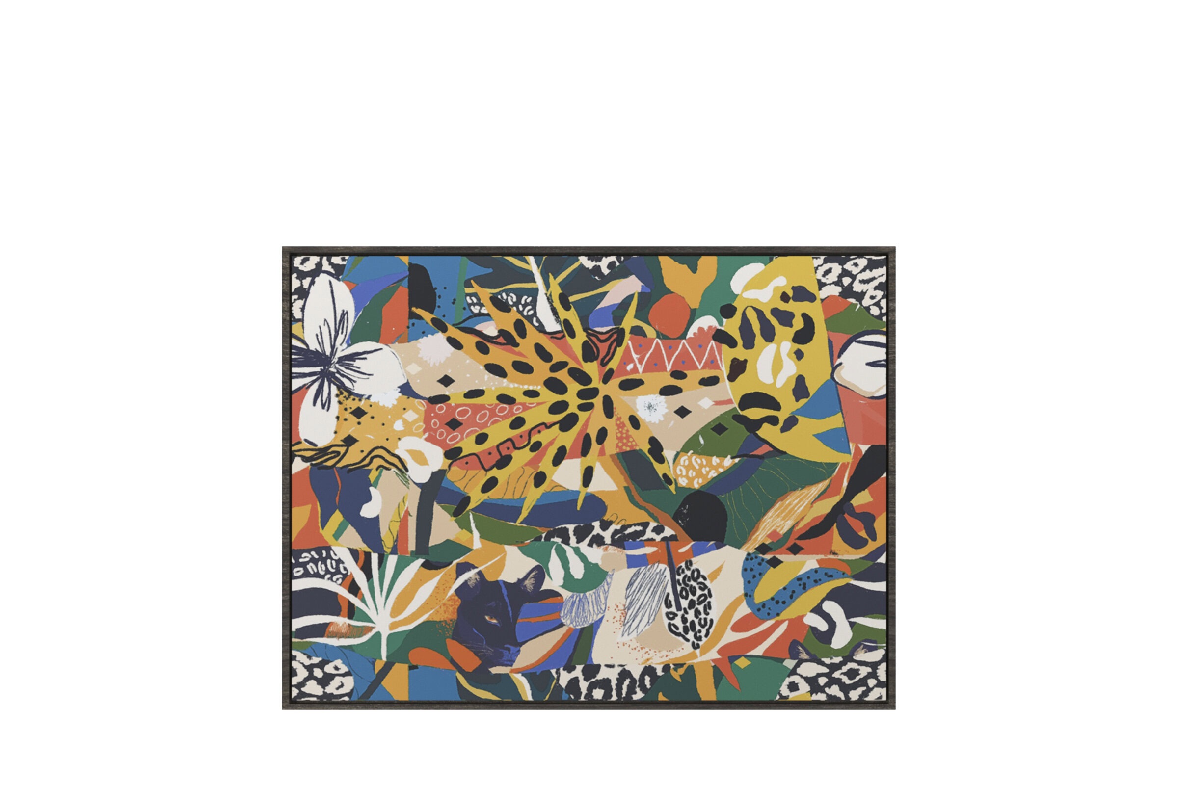 Colorful abstract art rug featuring bold patterns and lively hues, perfect for enhancing contemporary living spaces and adding artistic flair to home decor.