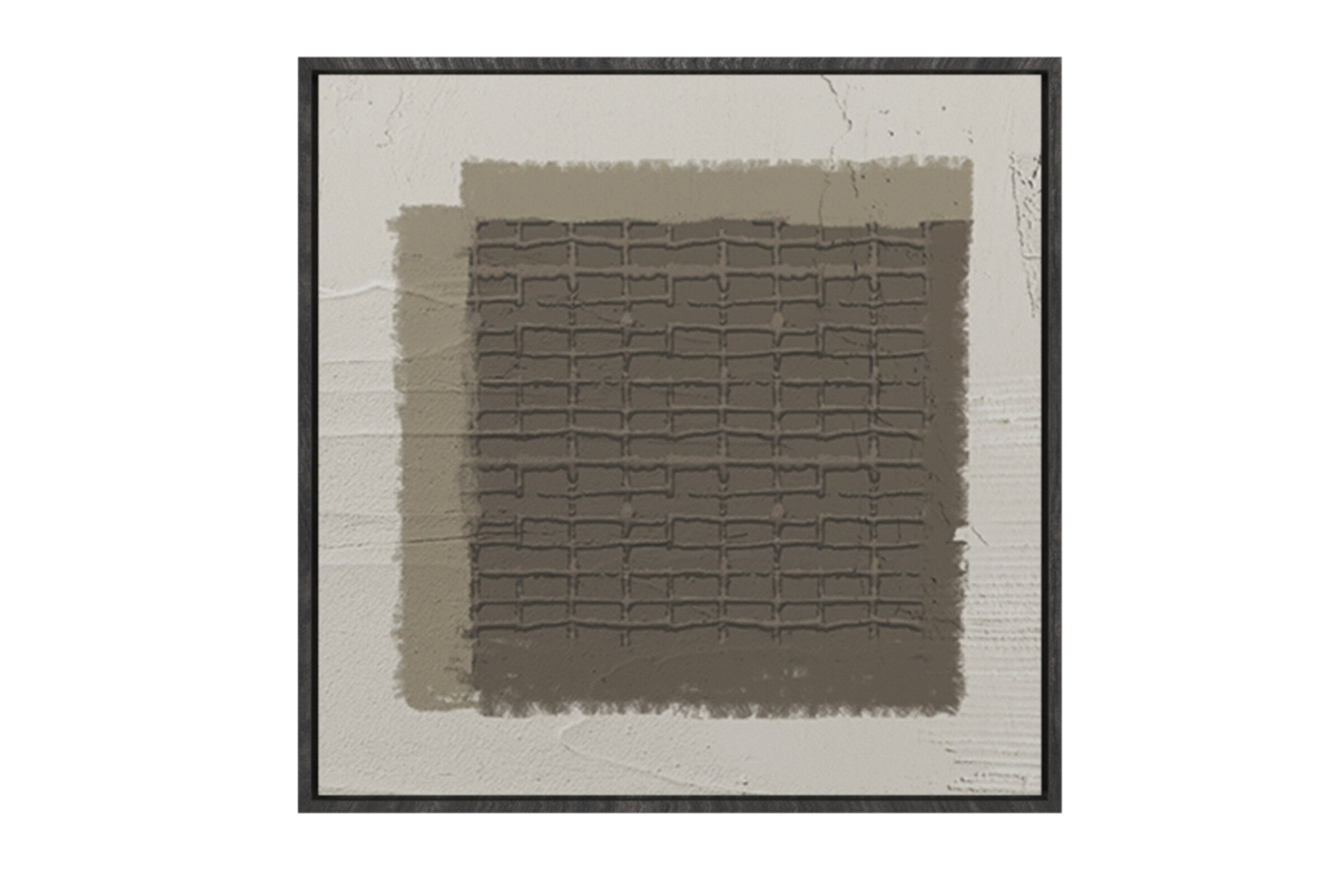 Elegant abstract wall art featuring textured geometric patterns in neutral tones, perfect for enhancing contemporary living spaces and adding artistic flair to your home or office.