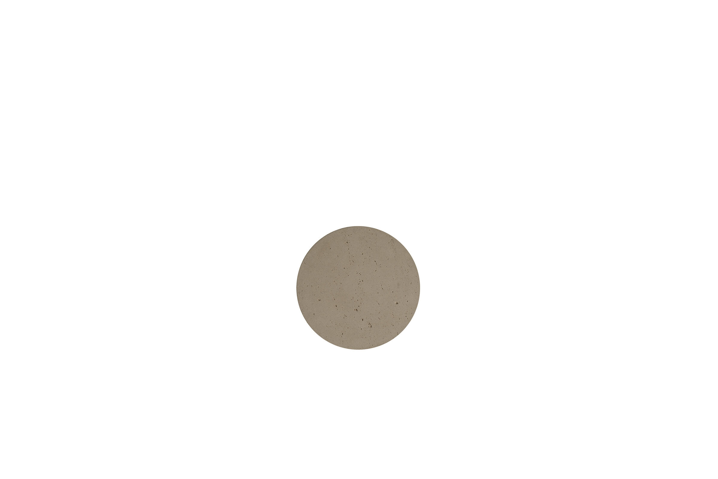 Polished concrete round table top for modern furniture design, durable and stylish surface. Ideal for homes or offices, combining contemporary aesthetics with functionality.