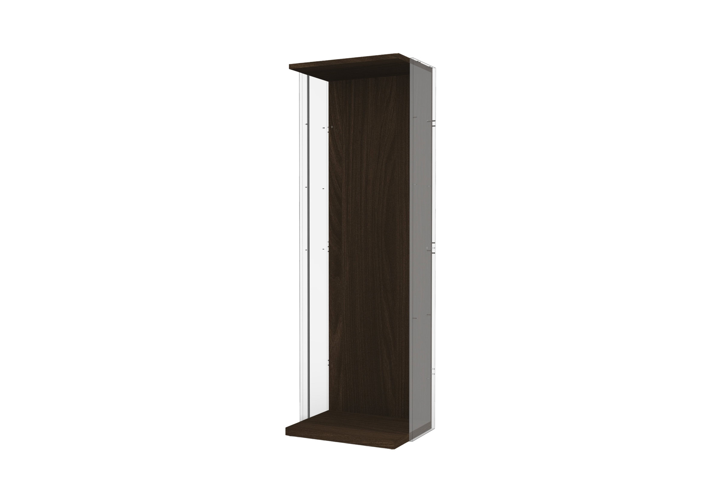 Modern wooden and metal wardrobe for stylish storage solutions at Saloni Furniture. Perfect for contemporary home organization and space-saving needs.