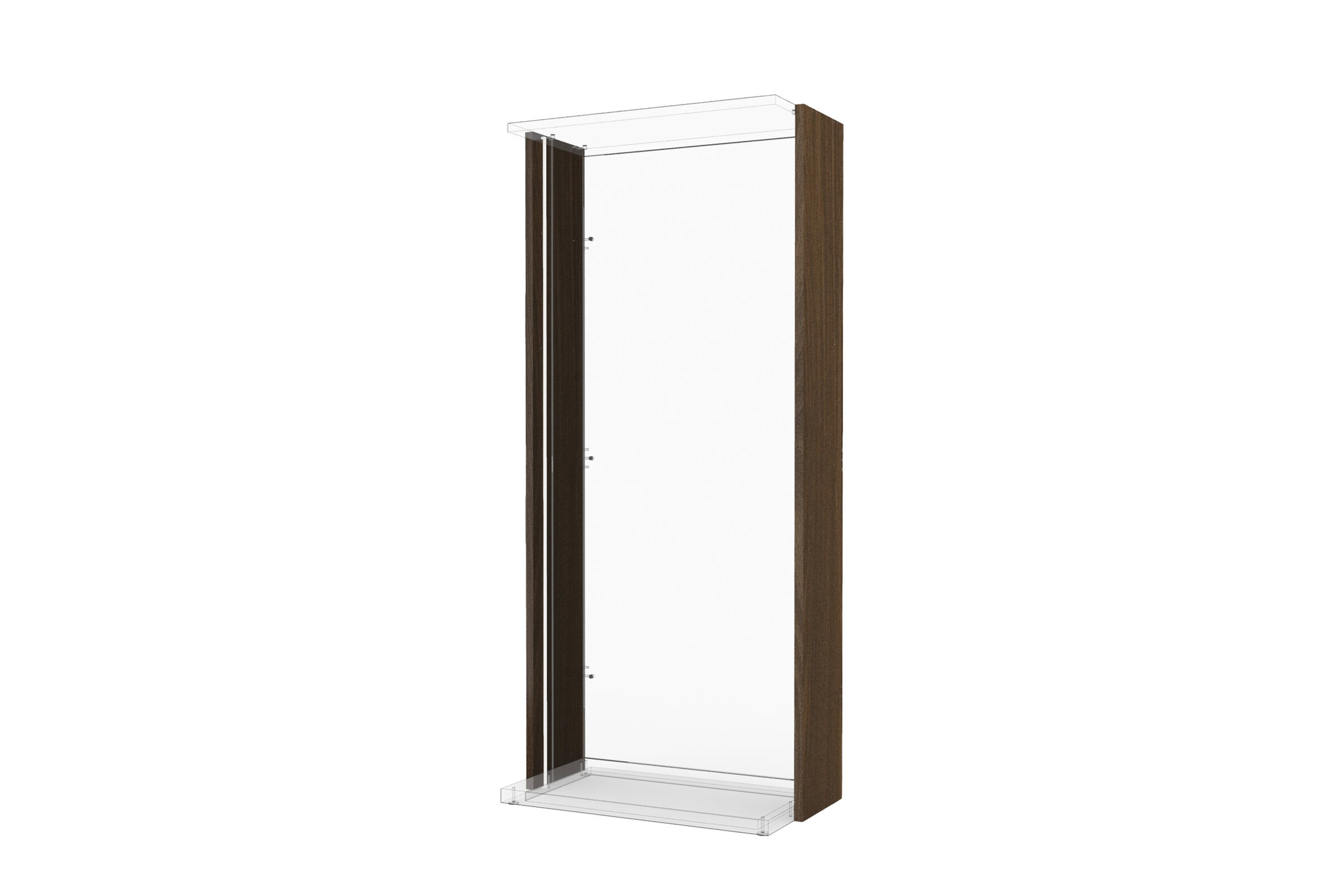 Modern wooden wardrobe with mirror, ideal for stylish bedroom storage solutions, featuring sleek design and quality craftsmanship by Saloni Furniture.